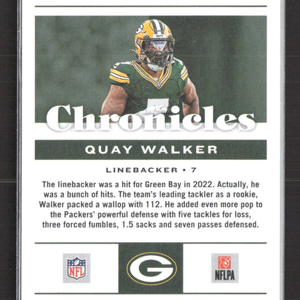 2022 Panini Chronicles Quay Walker #50 RC