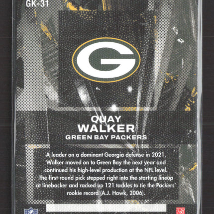 2023 Panini Chronicles Gridiron Kings Quay Walker #GK-31 RC