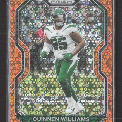 2020 Panini Prizm Quinnen Williams #32 Orange Disco