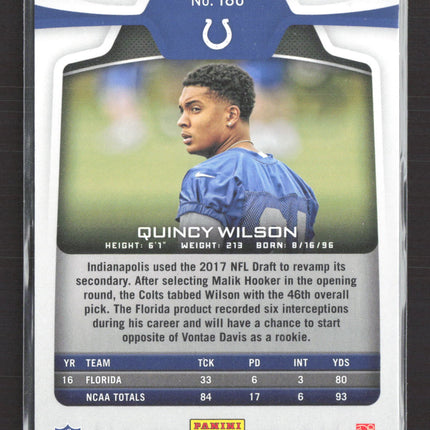 2017 Panini Certified Quincy Wilson #180 Blue RC 08/50