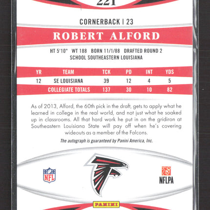 2013 Panini Certified New Generation Robert Alford #221 418/999 RC Auto