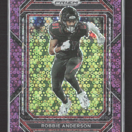 2023 Panini Prizm Robby Anderson #42 Purple Disco 27/35