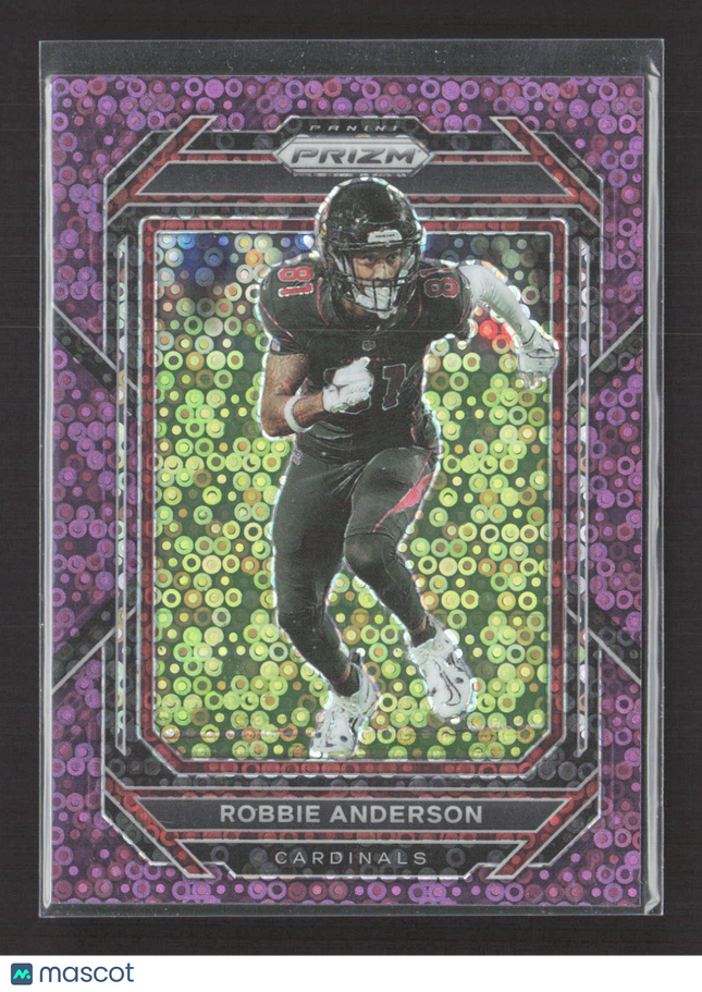 2023 Panini Prizm Robby Anderson #42 Purple Disco 27/35
