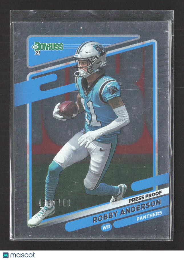 2021 Panini Donruss Robby Anderson #222 Press Proof /100