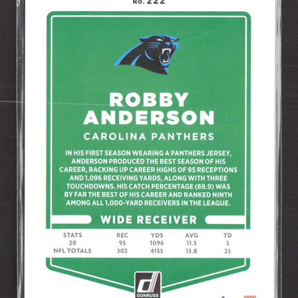 2021 Panini Donruss Robby Anderson #222 Press Proof /100