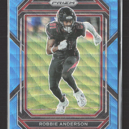 2023 Panini Prizm Robby Anderson #42 Blue Wave 030/199