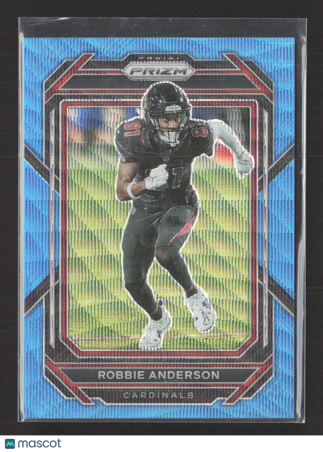 2023 Panini Prizm Robby Anderson #42 Blue Wave 030/199