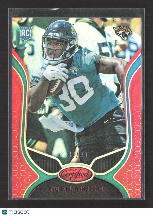 2019 Panini Certified Ryquell Armstead #196 Red 32/99 RC