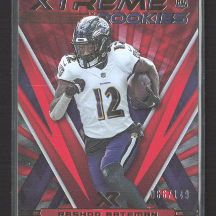 2021 Panini XR Xtreme Rookies Rashod Bateman #XTR29 Red RC 066/149