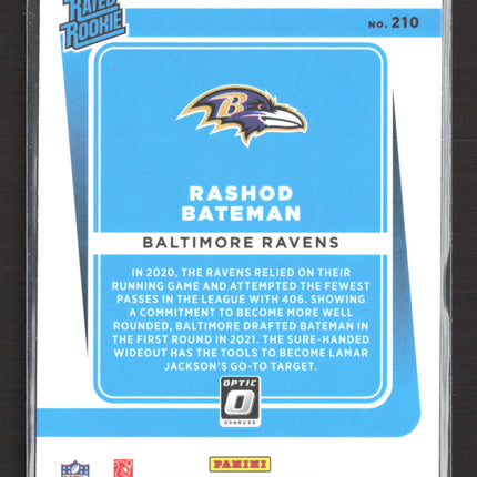 2021 Panini Donruss Optic Prizm Rashod Bateman #210