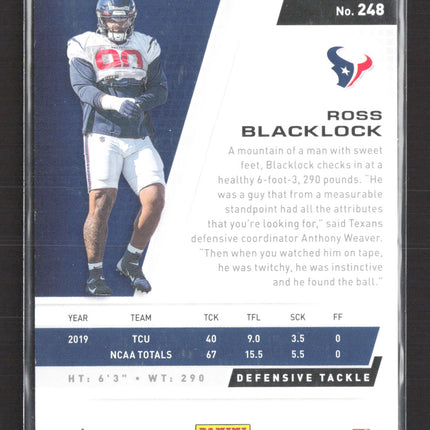 2020 Panini Playoff Football Ross Blacklock #248 1st Down RC 04/99