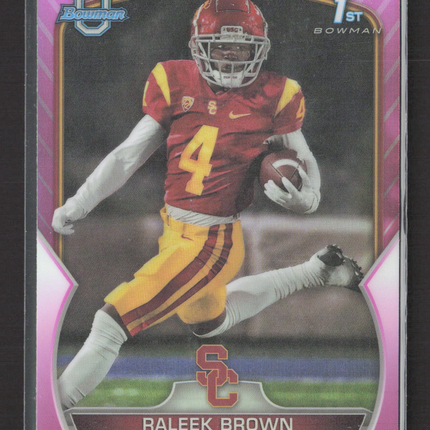 2022 Bowman University Raleek Brown #83 Pink