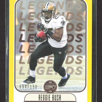 2021 Panini Legacy Football Reggie Bush #117 Yellow 094/150
