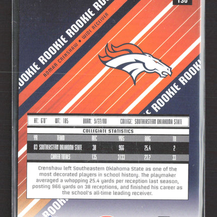 2004 Leaf Rookies & Stars Longevity Romar Crenshaw #130 494/999