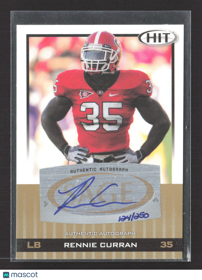 2010 SAGE HIT Rennie Curran #35 Auto