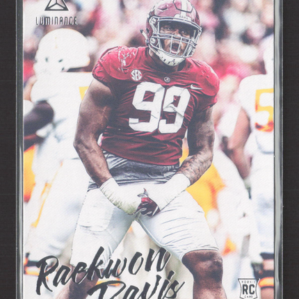 2020 Panini Luminance Raekwon Davis #154 RC