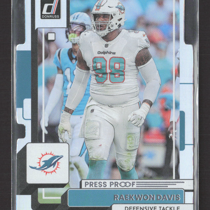 2022 Panini Donruss Raekwon Davis #127 Press Proof 55/75