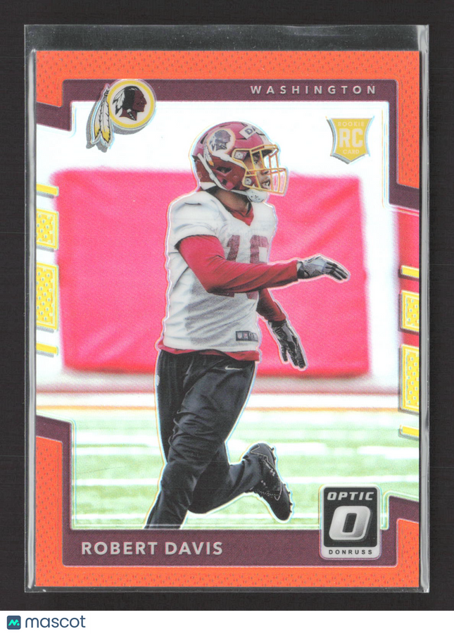 2017 Panini Donruss Optic Prizm Robert Davis #117 Orange RC 081/199