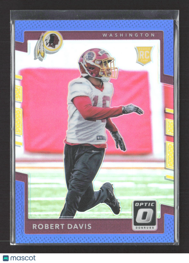 2017 Panini Donruss Optic Prizm Robert Davis #117 Blue RC 024/149