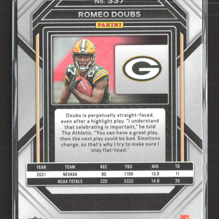 2023 Panini Prizm Romeo Doubs #337 RC