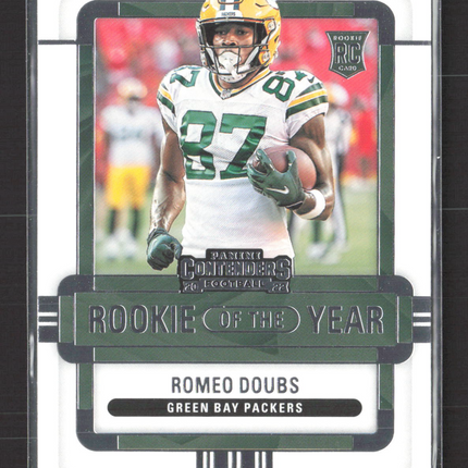 2023 Panini Contenders Football Romeo Doubs #ROY-RDO RC