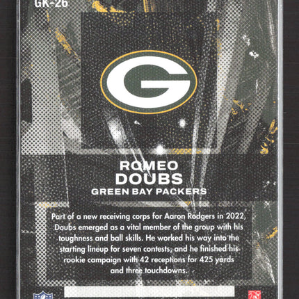 2023 Panini Chronicles Gridiron Kings Romeo Doubs #GK-26 RC