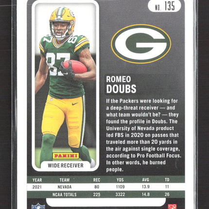 2022 Panini Absolute Football Romeo Doubs #135 RC