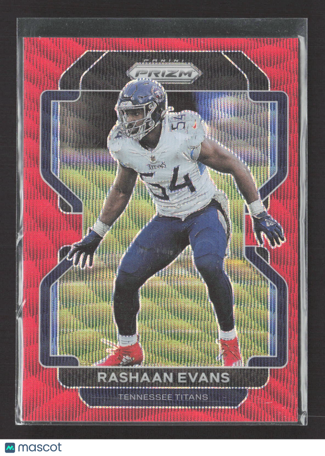 2021 Panini Prizm Rashaan Evans #6 Red Wave 120/149
