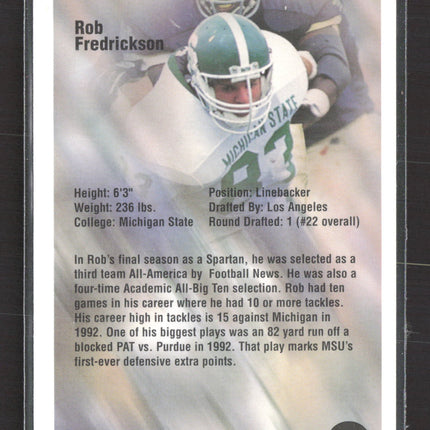 1994 Superior Rookies Rob Fredrickson #66 /4000 Auto