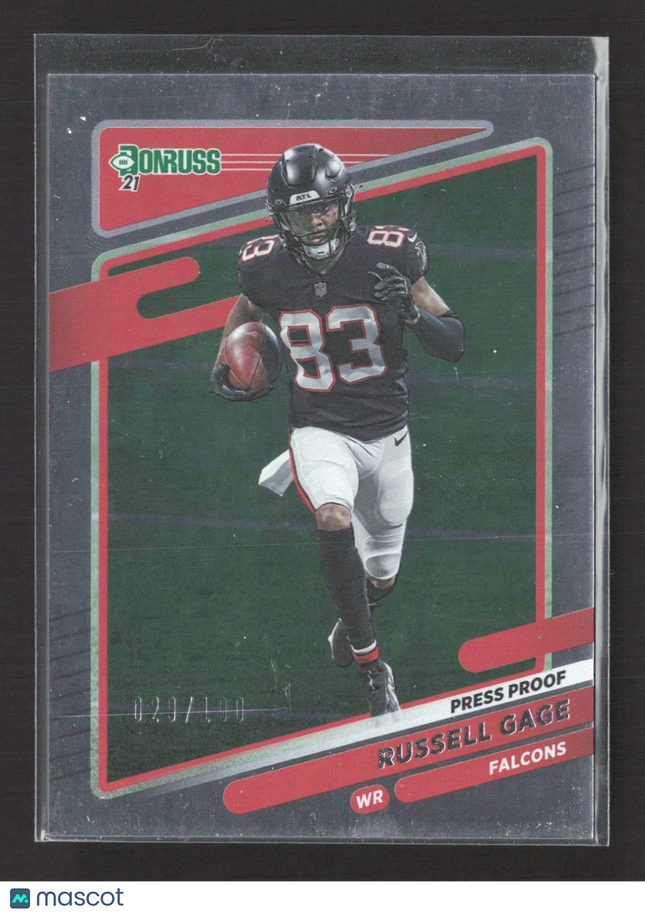 2021 Panini Donruss Russell Gage #237 Press Proof Silver 29/100
