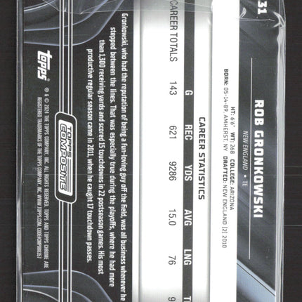 2024 Topps Composite Topps Chrome Black Rob Gronkowski #131