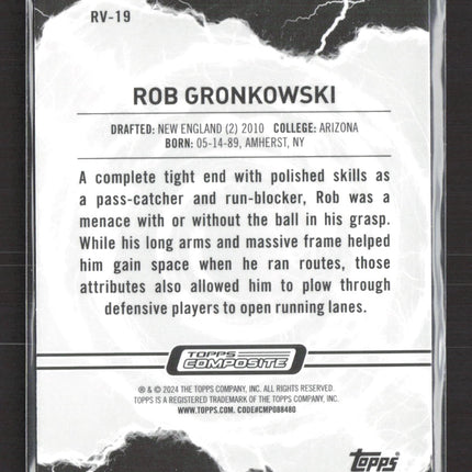 2024 Topps Composite Resurgence Voltaic Rob Gronkowski #RV-19 Checkerboard