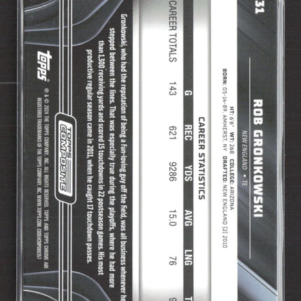 2024 Topps Composite Chrome Black Rob Gronkowski #131