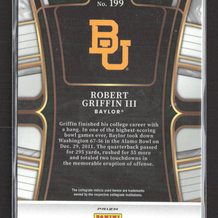 2023 Panini Select Draft Picks Prizm Robert Griffin III #199
