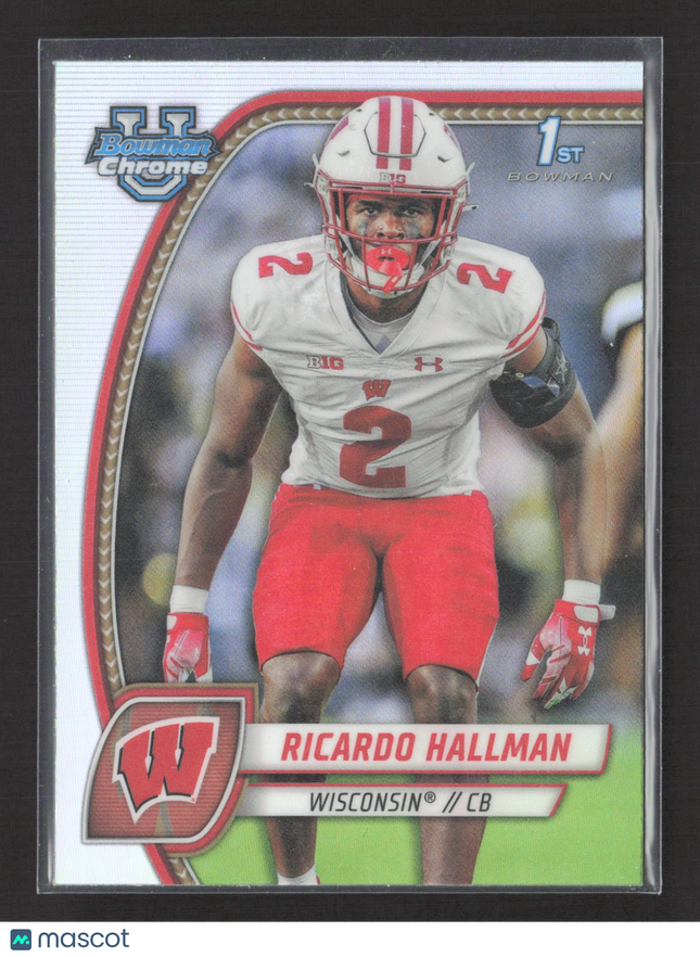 2024 Bowman Chrome University Ricardo Hallman #152 Refractor