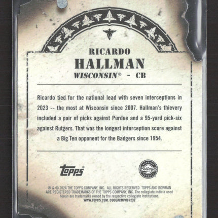 2024 Bowman University Best Greatness Bandit Ricardo Hallman #GB-7 Refractor