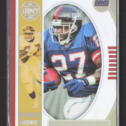 2019 Panini Legacy Prizm Rodney Hampton #134 030/100