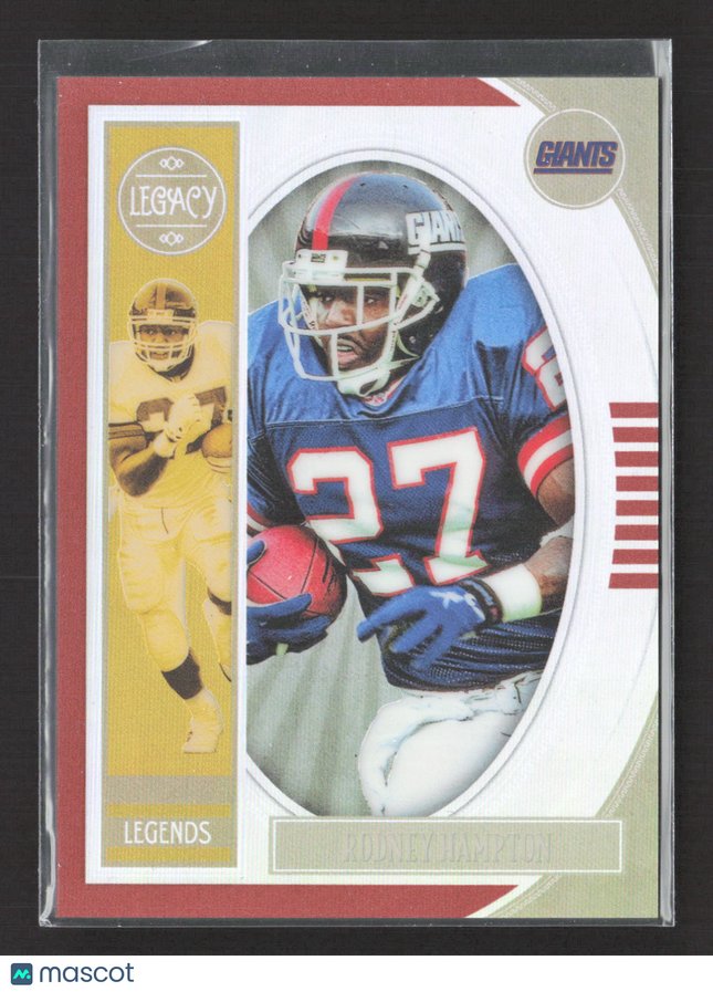 2019 Panini Legacy Prizm Rodney Hampton #134 030/100