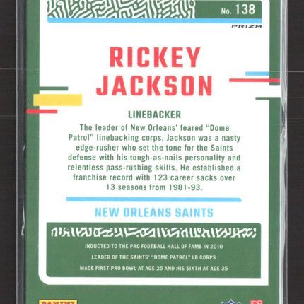2023 Panini Donruss Optic Prizm Rickey Jackson #138