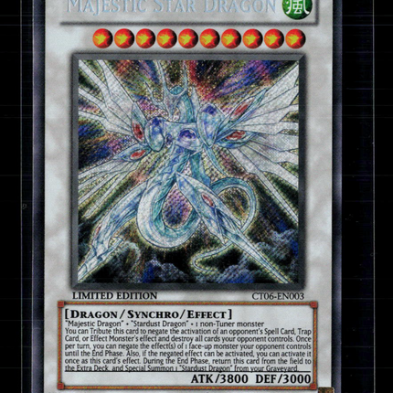 Yu-Gi-Oh Majestic Star Dragon 2009 Collectors Tin Secret Rare CT06-EN003 Limited