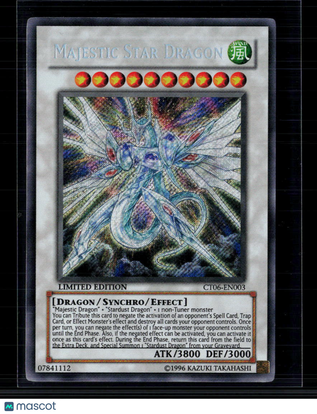 Yu-Gi-Oh Majestic Star Dragon 2009 Collectors Tin Secret Rare CT06-EN003 Limited