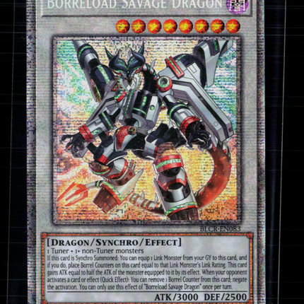 Yu-Gi-Oh! Borreload Savage Dragon Starlight Rare BLCR-EN083 1st Edition