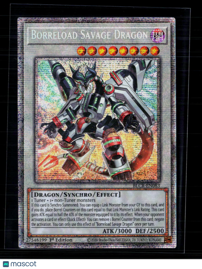 Yu-Gi-Oh! Borreload Savage Dragon Starlight Rare BLCR-EN083 1st Edition