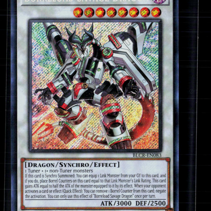 Yu-Gi-Oh! Borreload Savage Dragon SR BLCR-EN083 1st Edition