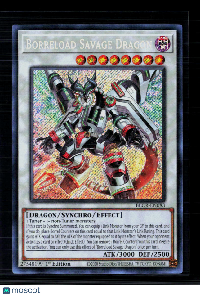 Yu-Gi-Oh! Borreload Savage Dragon SR BLCR-EN083 1st Edition
