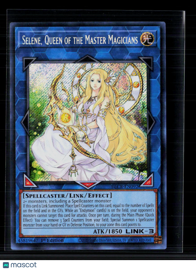 Yu-Gi-Oh! Selene, Queen of the Master Magicians SR BLCR-EN092 1st Edition