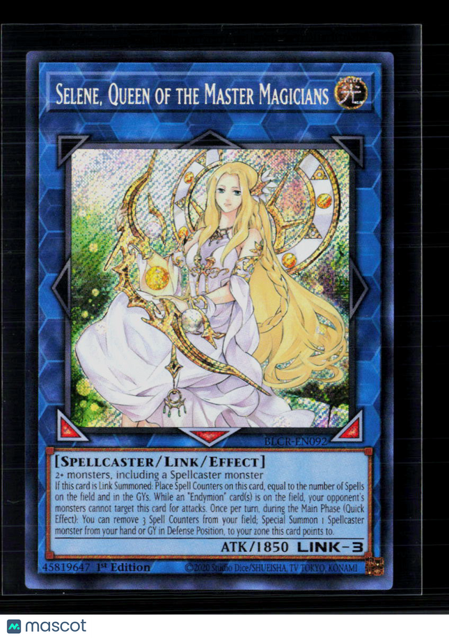 Yu-Gi-Oh! Selene, Queen of the Master Magicians SR BLCR-EN092 1st Edition