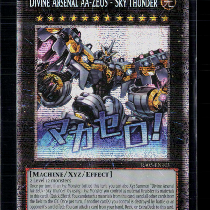 Yu-Gi-Oh! Divine Arsenal AA-ZEUS - Sky Thunder Starlight Rare RA05-EN103 1st Ed