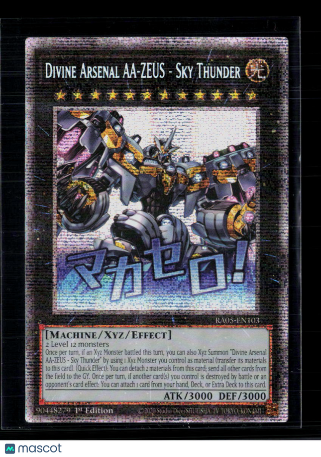 Yu-Gi-Oh! Divine Arsenal AA-ZEUS - Sky Thunder Starlight Rare RA05-EN103 1st Ed