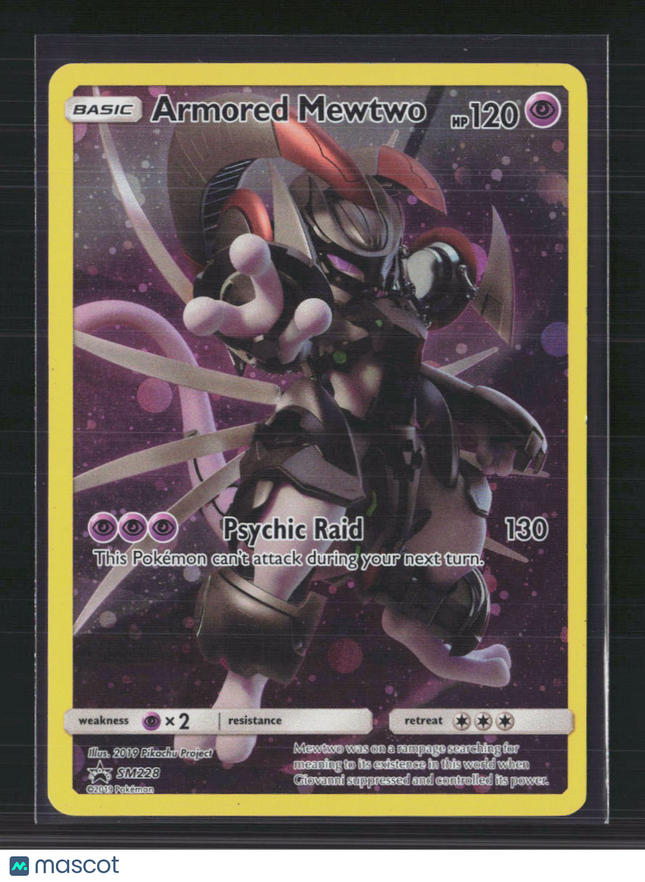 Pokemon 2019 SM Promos Armored Mewtwo FA #SM228